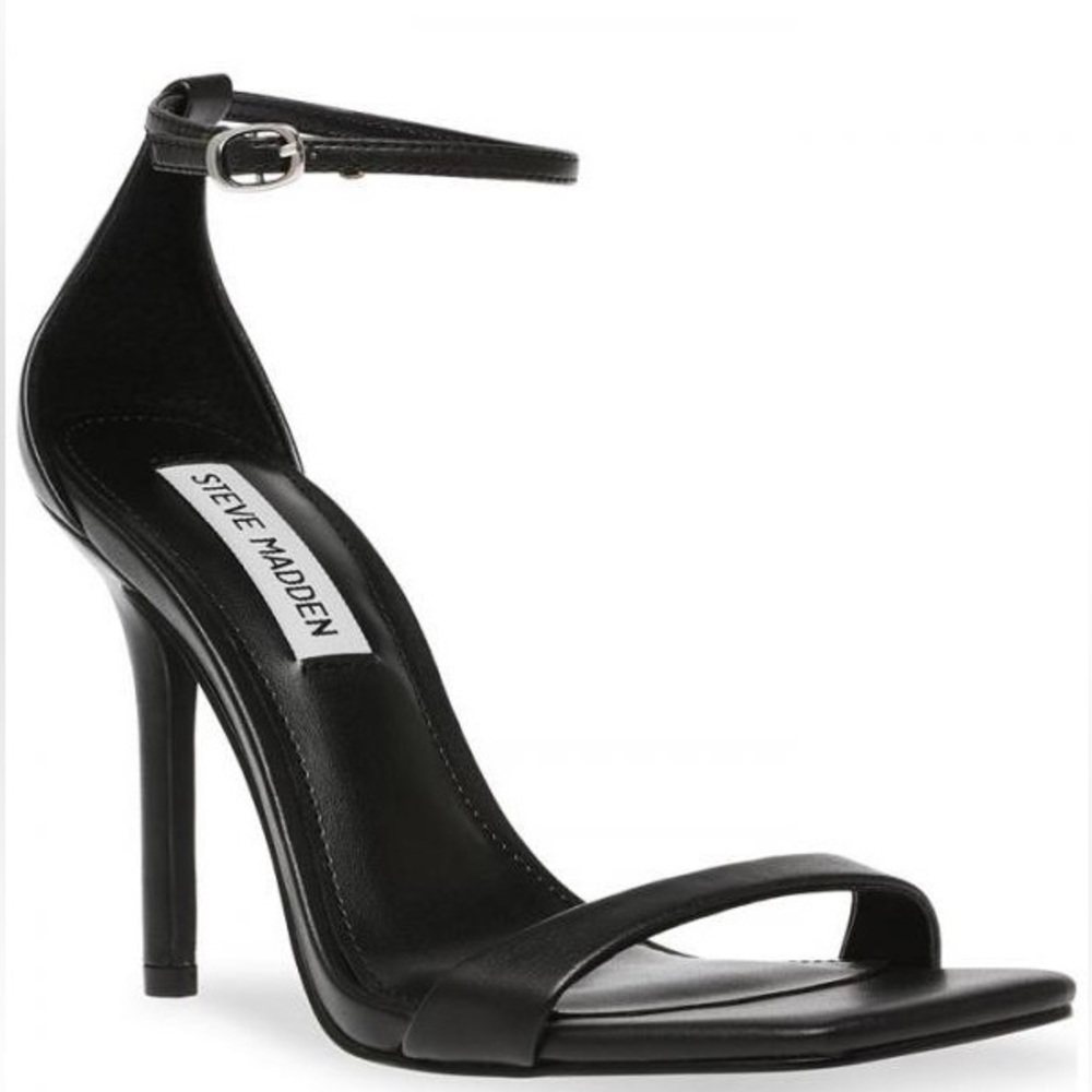 SOLD!!! Steve Madden | Women's Spree Two-Piece Dress Sandals Black | Pump Heels